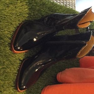 Free People patent leather bootie